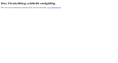 Desktop Screenshot of orakelblog.ambranet.de